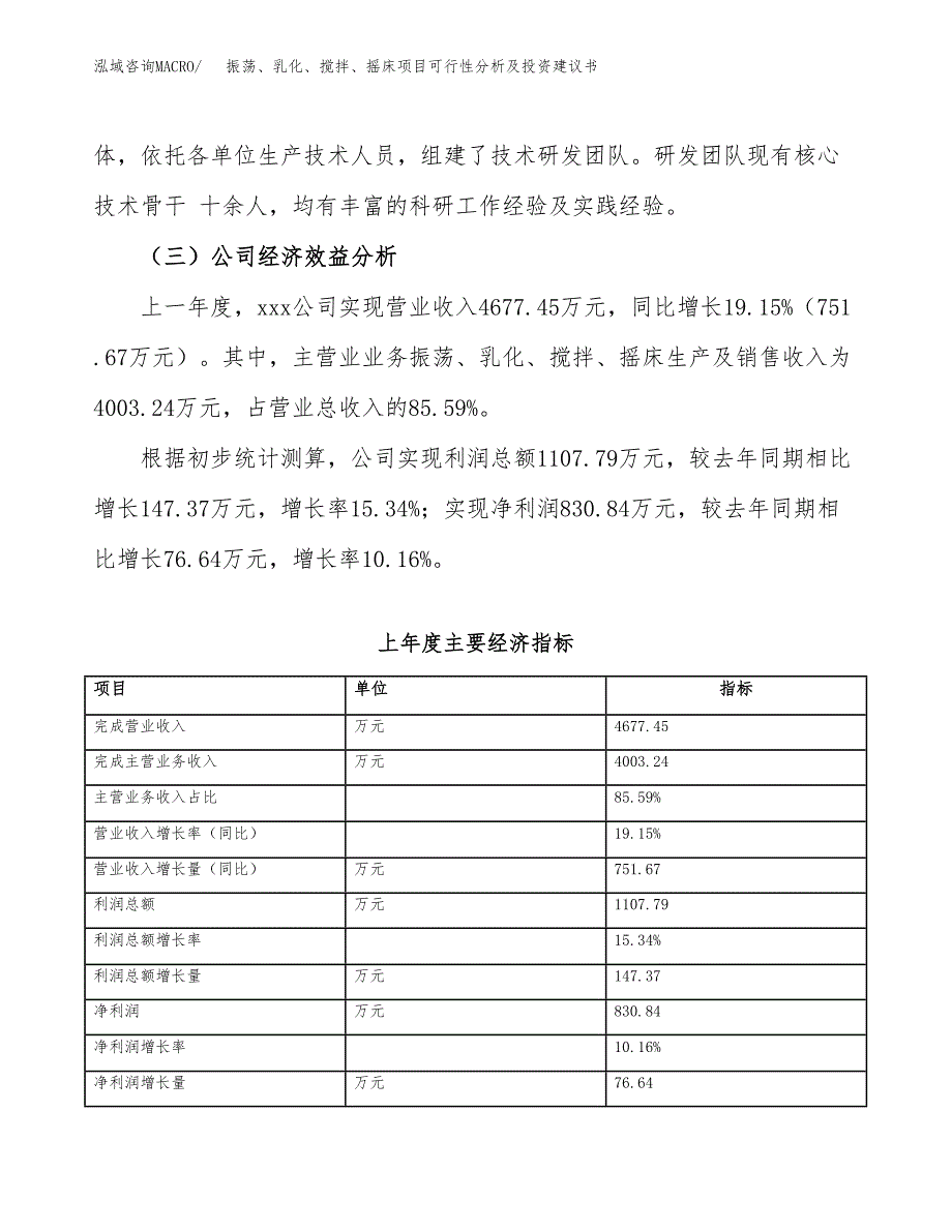 振荡、乳化、搅拌、摇床项目可行性分析及投资建议书.docx_第3页