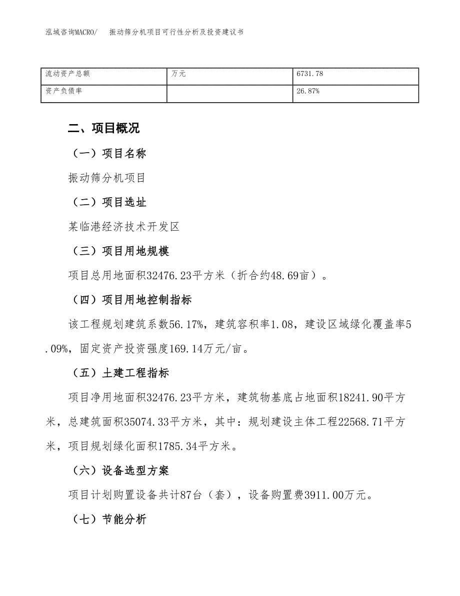 振动筛分机项目可行性分析及投资建议书.docx_第5页