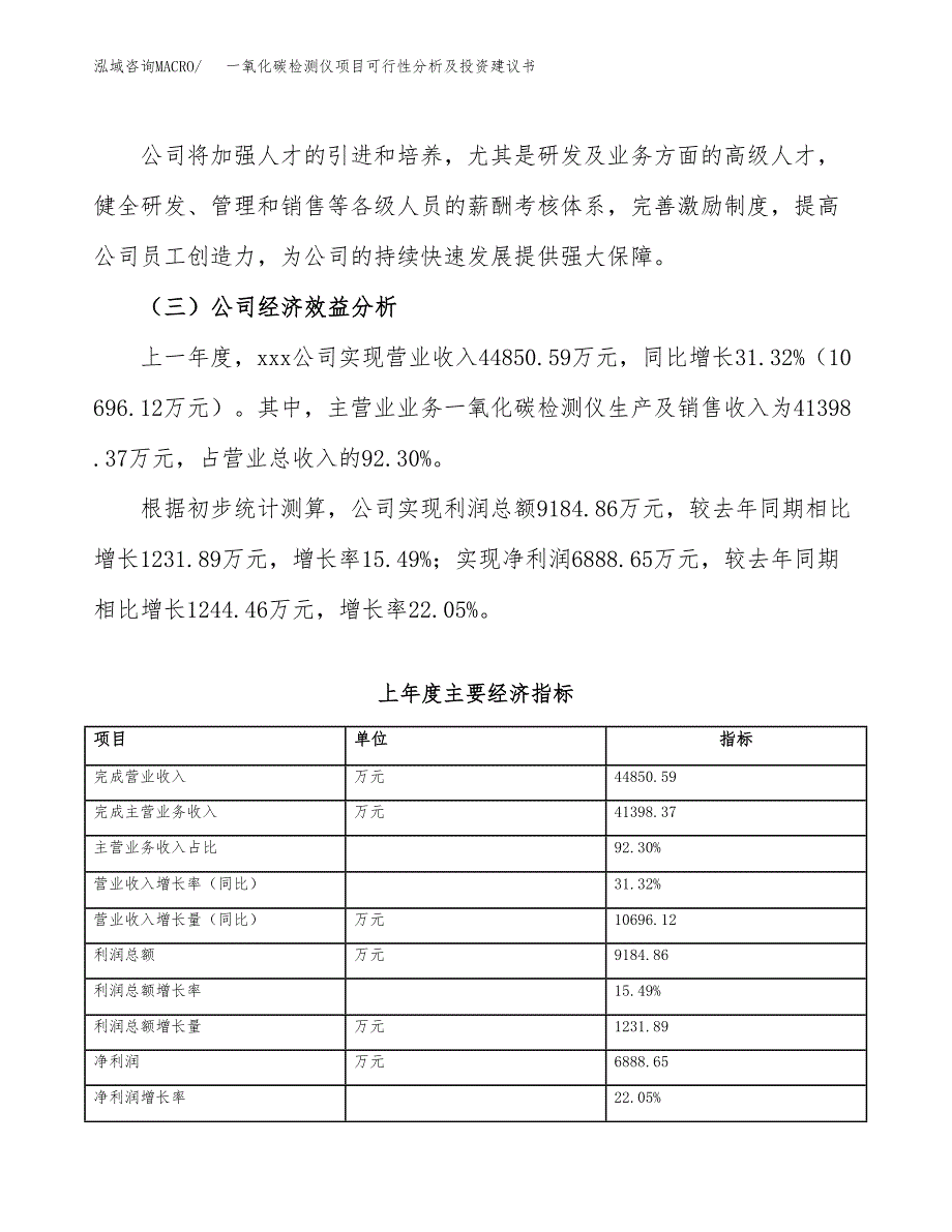 一氧化碳检测仪项目可行性分析及投资建议书.docx_第4页