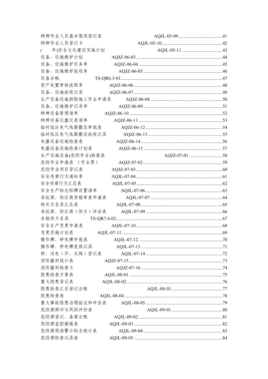 （安全生产）安全生产标准化表格汇总_第3页