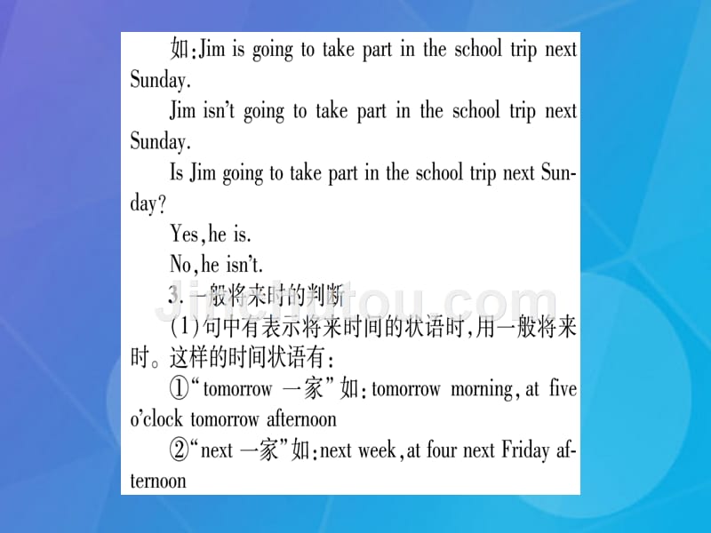 2016年秋八年级英语上册 Unit 6 I’m going to study computer science语法精练课件 （新版）人教新目标版_第3页