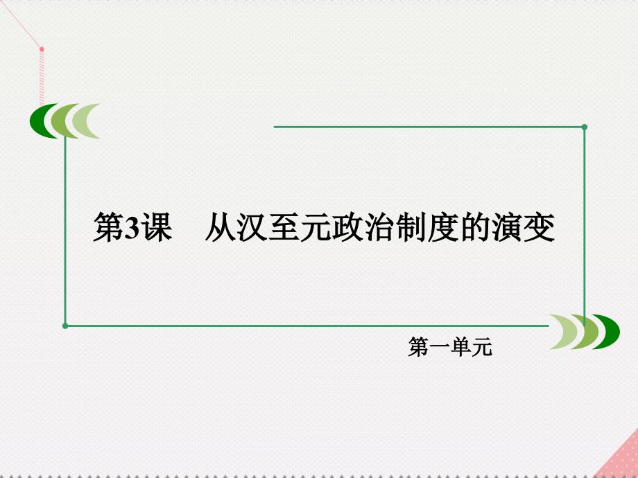 2016年秋高中历史 第一单元 古代中国的政治制度 第3课 从汉至元政治制度的演变课件 新人教版必修1_第3页