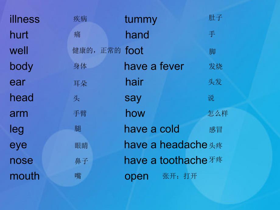 2016春四年级英语下册 Unit 11《Illness》课件 北师大版（三起）_第2页