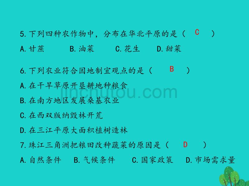 八年级地理上册 4.1 稳步增长的农业课件（2） 晋教版_第2页