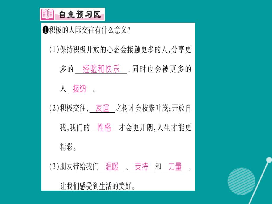 2016年秋八年级政治上册 第三课 同学 朋友（第1课时）课件 新人教版_第2页