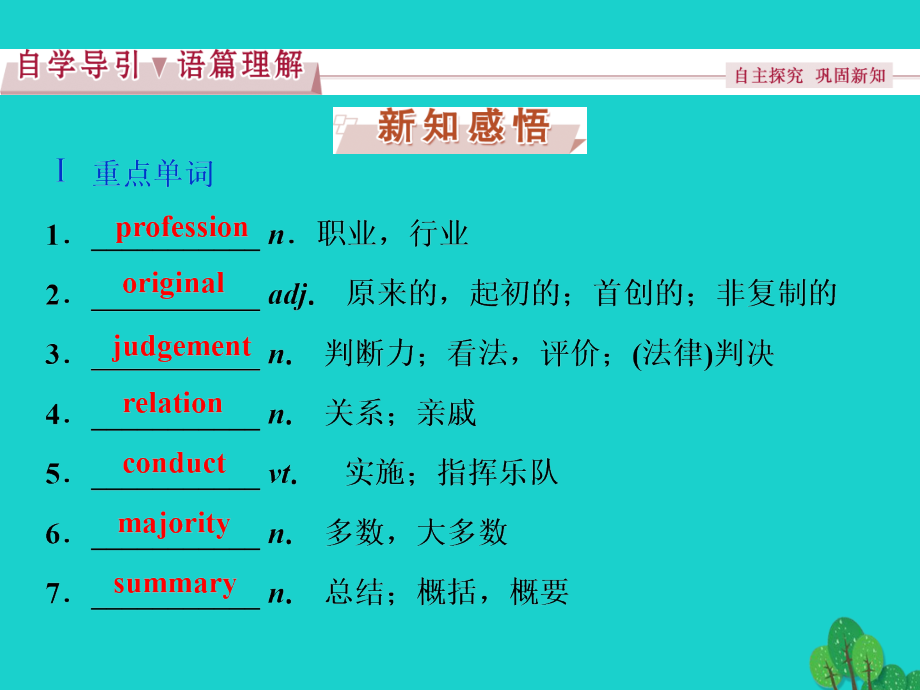 优化方案2017高中英语 Unit 3 Science and nature Section Ⅲ Word powerTask & Project课件 牛津泽林版必修5_第2页