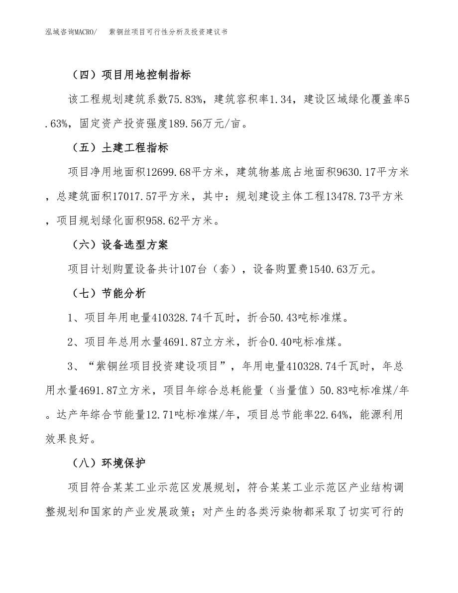 紫铜丝项目可行性分析及投资建议书.docx_第5页