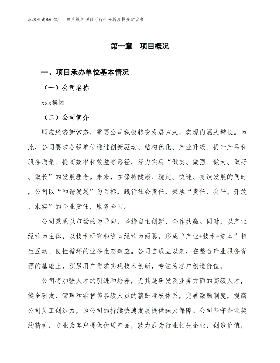 珠片模具项目可行性分析及投资建议书.docx_第2页