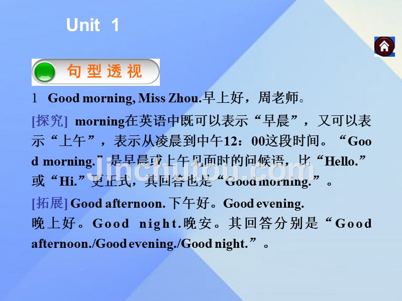 2016年秋七年级英语上册 Starter Module 1 My teacher and my friends Unit 1 Good morning. Miss Zhou新课落实课件 （新版）外研版_第4页