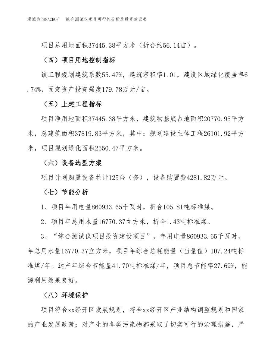 综合测试仪项目可行性分析及投资建议书.docx_第5页