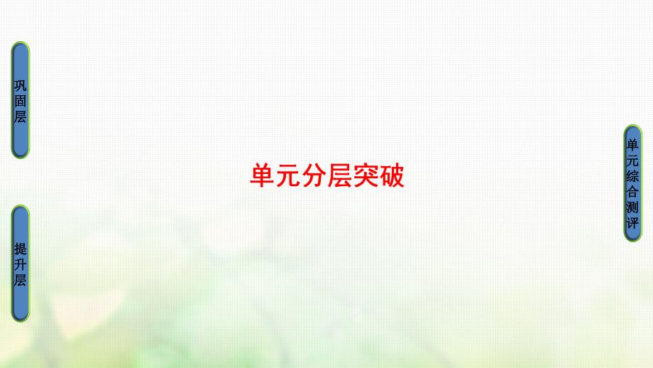 2017-2018学年高中历史 第2单元 商鞅变法单元分层突破课件 新人教版选修1_第1页