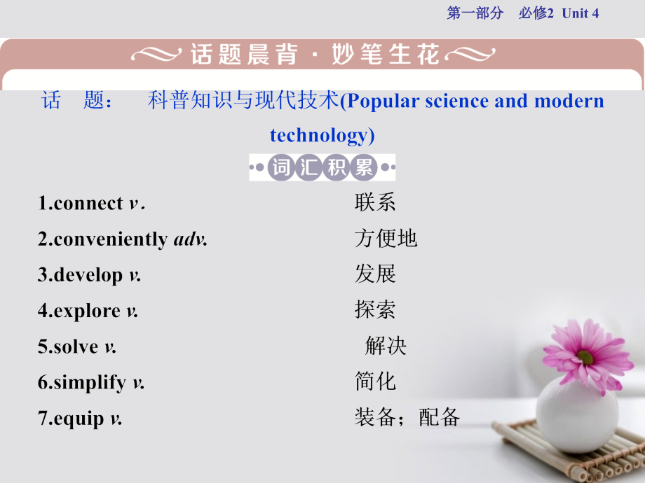 2018年高考英语一轮复习 基础考点聚焦 Unit 4 Cyberspace课件 北师大版必修2_第2页