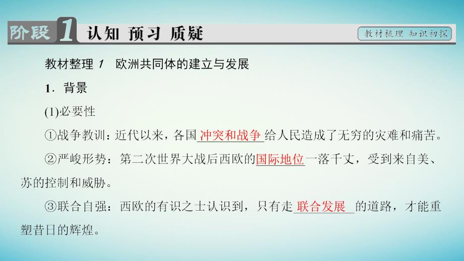 2017-2018学年高中历史 第5单元 经济全球化的趋势 第24课 欧洲的经济区域一体化课件 岳麓版必修2_第3页