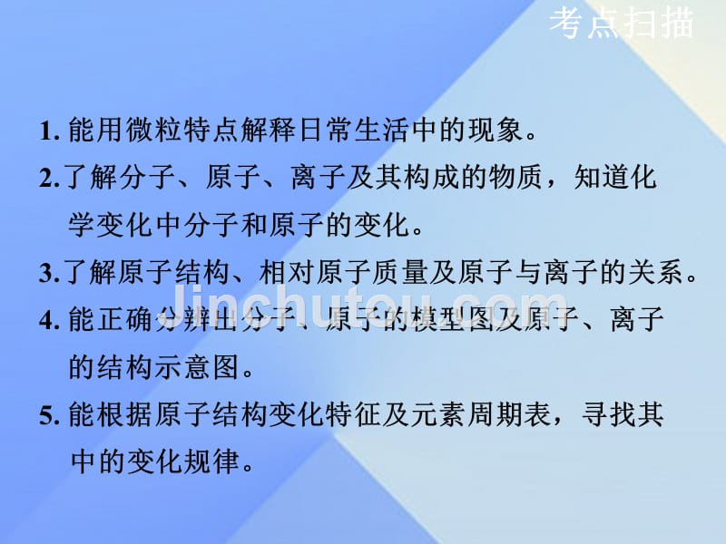 江苏省泰州兴化市2015年中考化学一轮复习 第3章 物质构成的奥秘 第1课时 构成物质的基本微粒课件_第2页