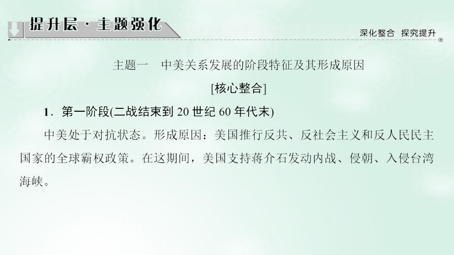 2017-2018学年高中历史 专题5 现代中国的对外关系专题突破课件 人民版必修1_第3页