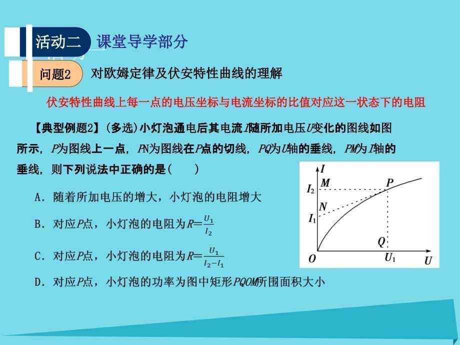 江苏省扬州市2016届高考物理一轮复习 第二章《恒定电流》（第1课时）电阻定律 欧姆定律 串并联电路课件 新人教版选修3-1_第5页