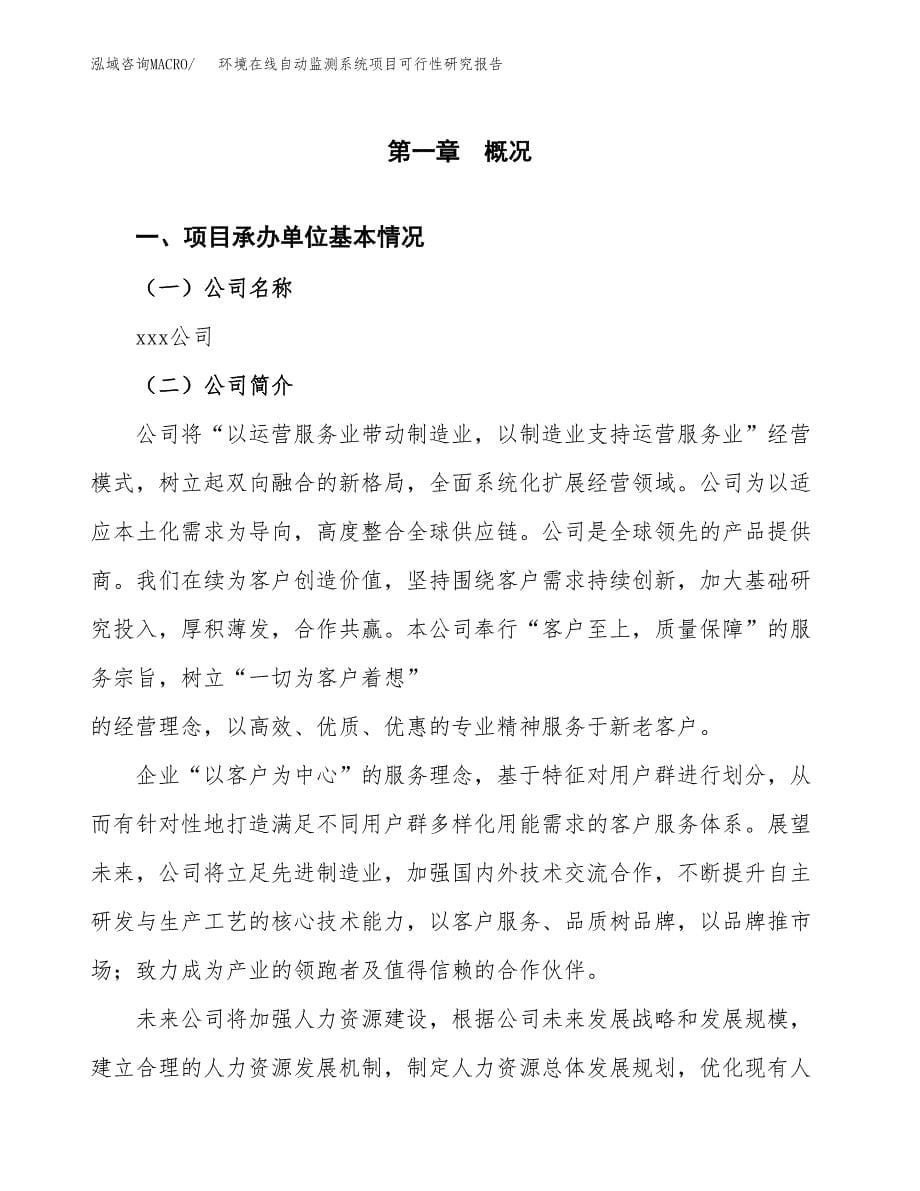 环境在线自动监测系统项目可行性研究报告建议书.docx_第5页