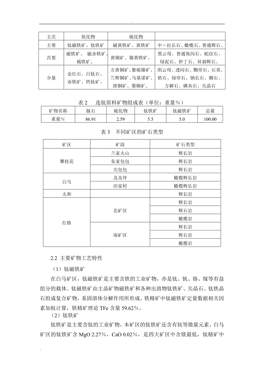 钛含量极低复杂难选的钒钛磁铁矿选铁尾矿回收钛铁矿研究_第2页