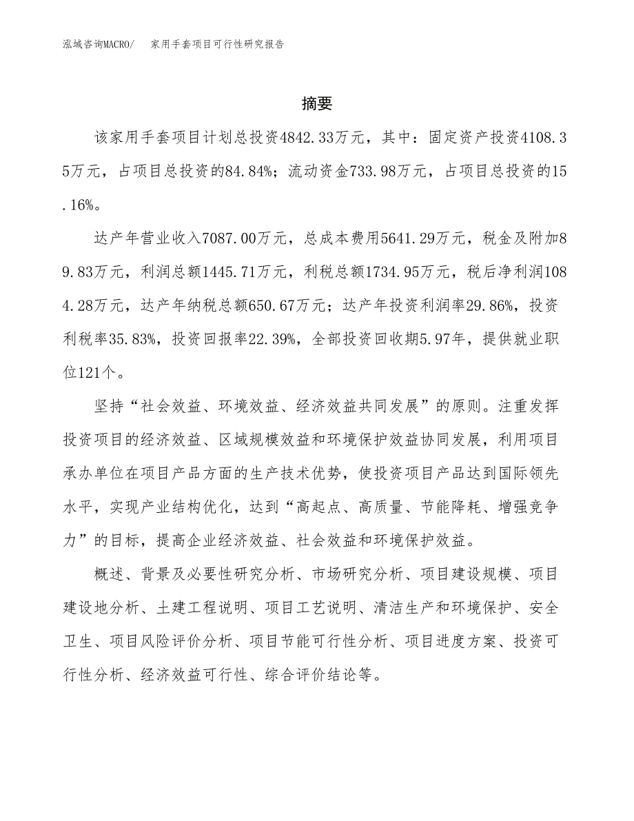 家用手套项目可行性研究报告建议书.docx_第2页