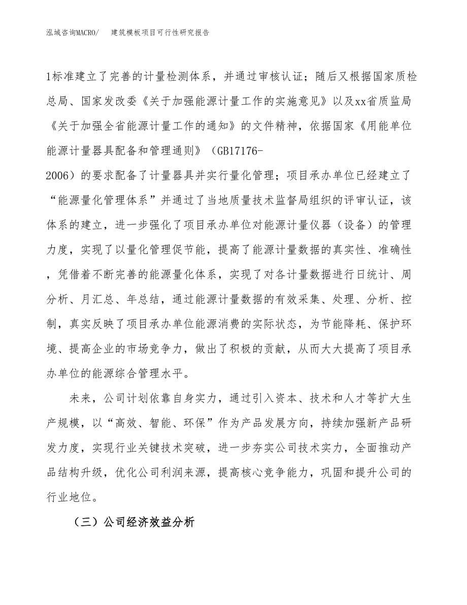 建筑模板项目可行性研究报告建议书.docx_第5页