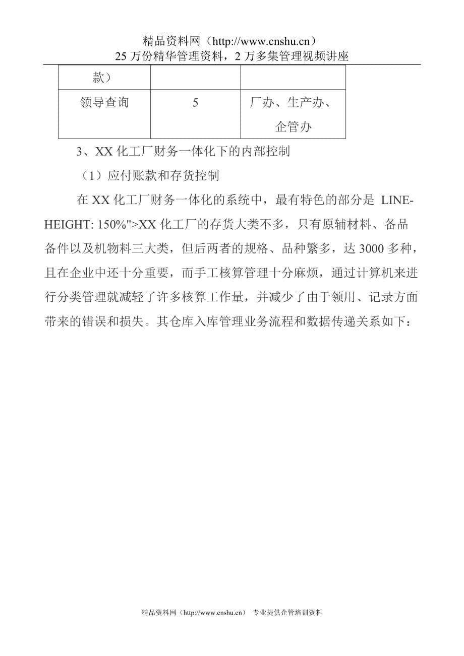 （财务内部管控）内部会计控制制度设计案例_第5页