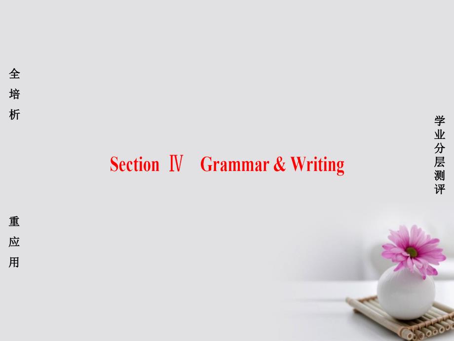 （浙江专版）2018版高中英语 Unit 2 Cloning Section Ⅳ Grammar & Writing课件 新人教版选修8_第1页