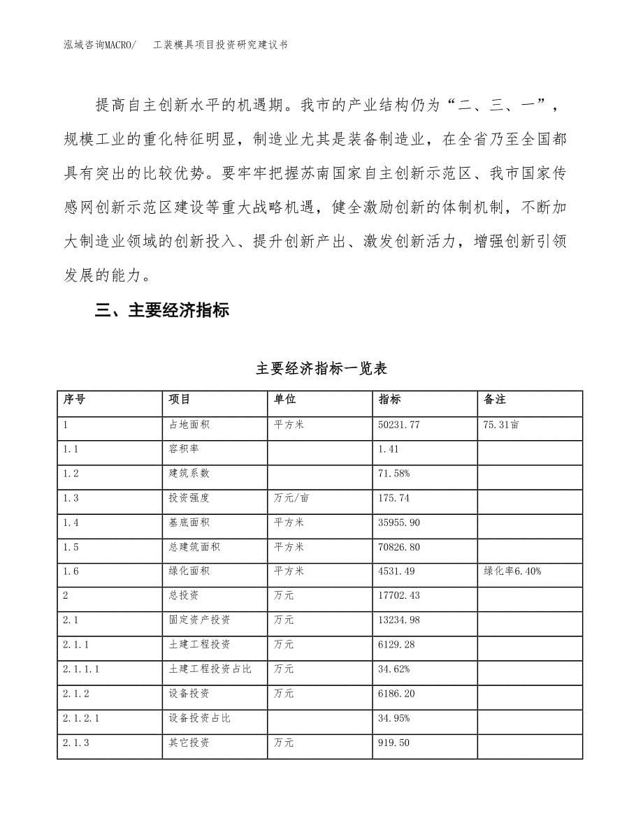 工装模具项目投资研究建议书.docx_第5页