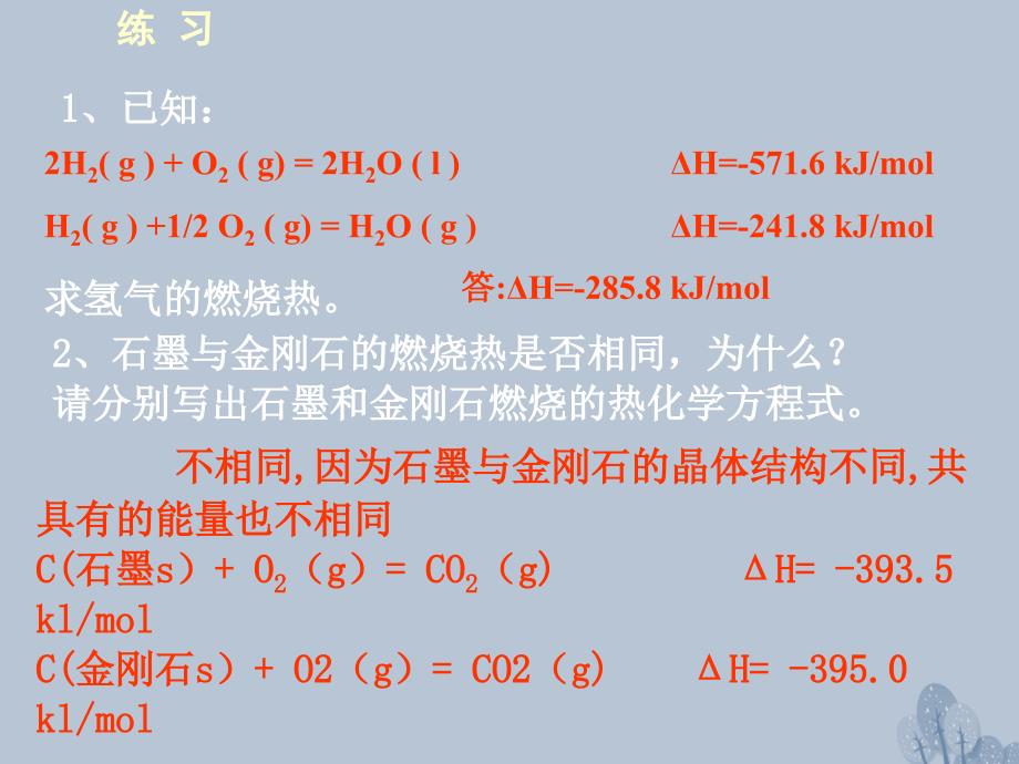 江西省吉安市高中化学 第一章 化学反应与能量 1.2 燃烧热能源课件 新人教版选修4_第4页