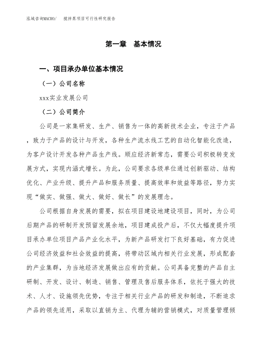 搅拌泵项目可行性研究报告建议书.docx_第4页