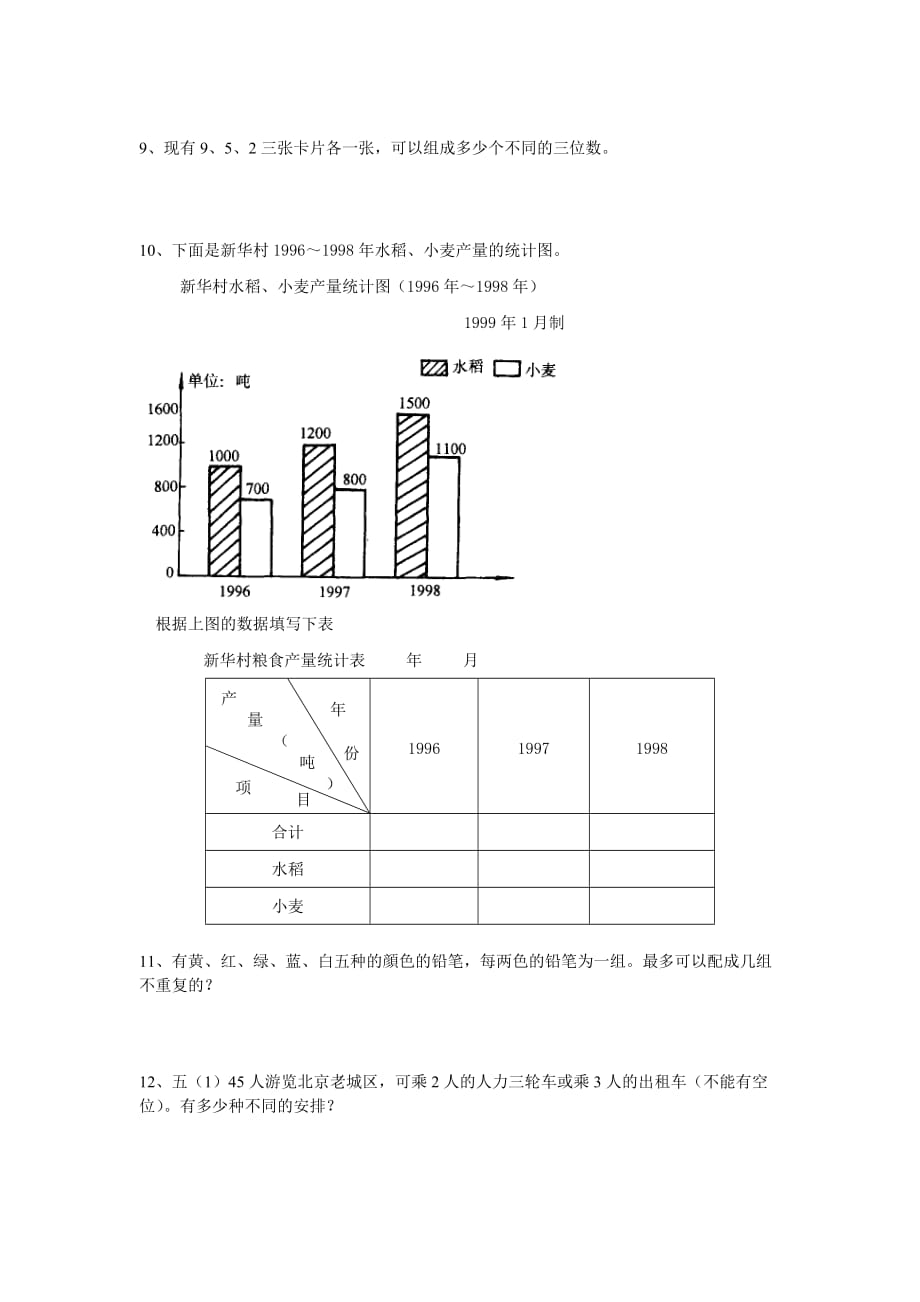 五年级上册数学试题第六七单元综合测试苏教版_第3页