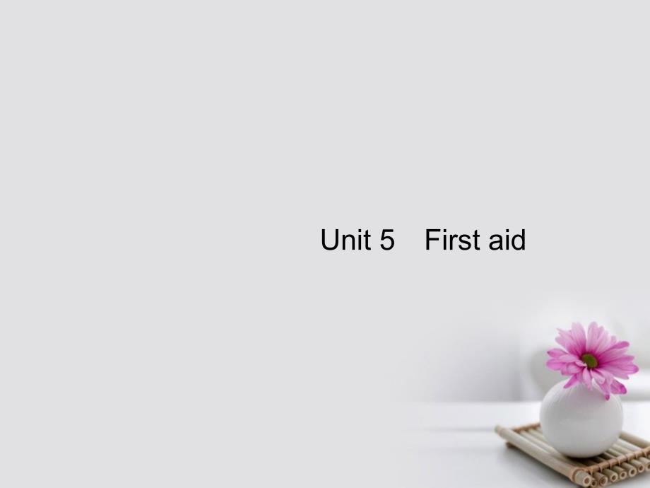 2018版高考英语总复习 Unit 5 First aid课件 新人教版必修5_第1页