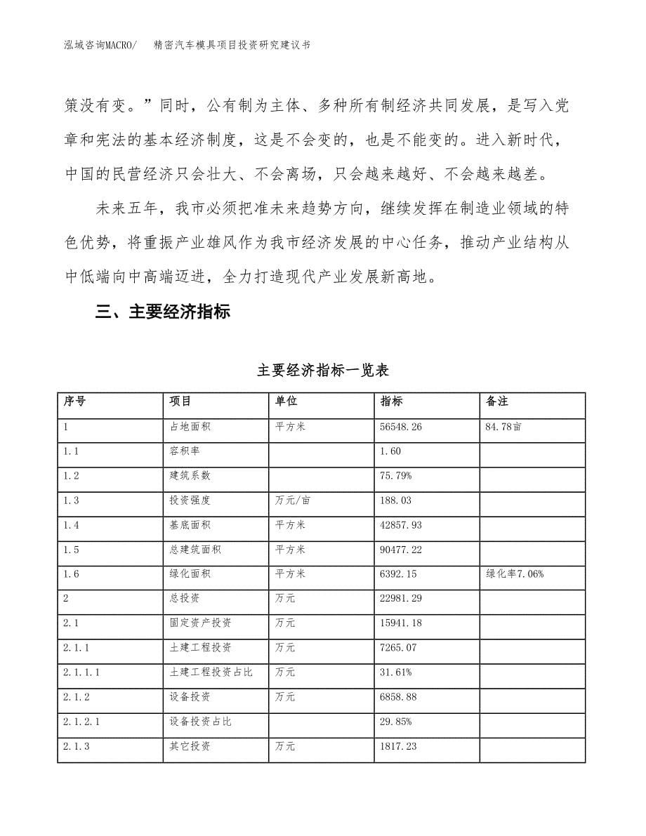 精密汽车模具项目投资研究建议书.docx_第5页