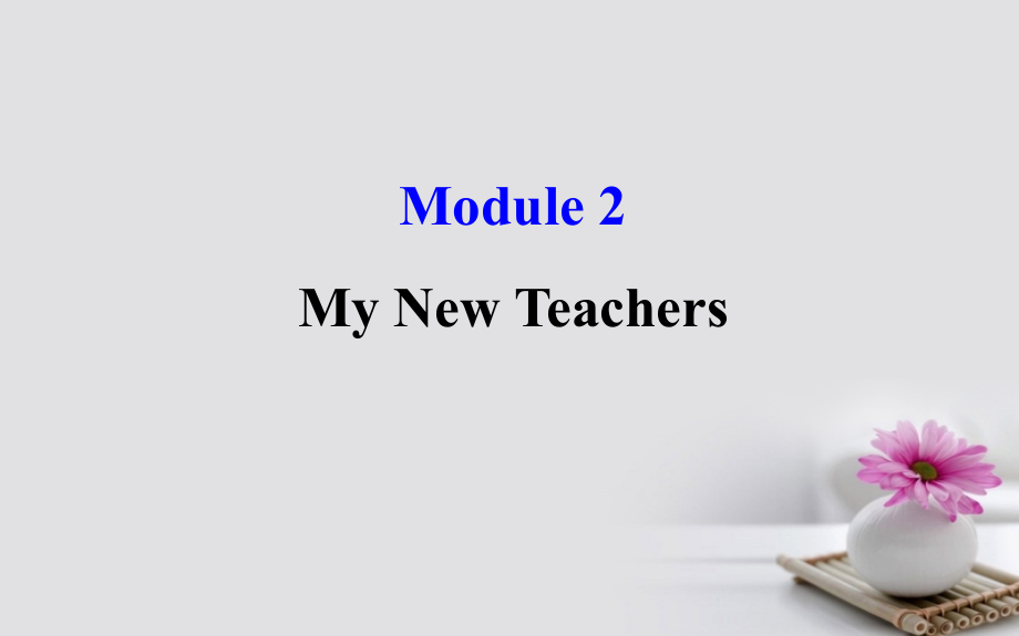 2018年高考英语一轮复习 Module 2 The Renaissance My New Teachers课件 外研版必修1_第1页