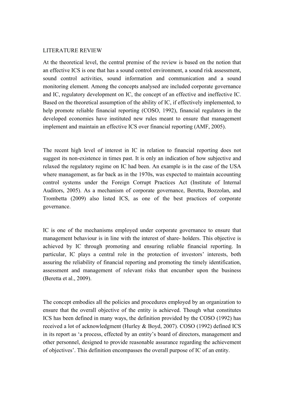 【精品文档】372关于企业内部控制财务报表报告分析管理英文英语外文文献翻译成品：加纳上市公司内部控制系统的有效性（中英文双语对照）_第3页