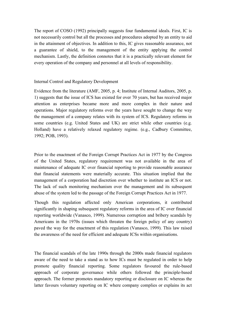 【精品文档】372关于企业内部控制财务报表报告分析管理英文英语外文文献翻译成品：加纳上市公司内部控制系统的有效性（中英文双语对照）_第4页