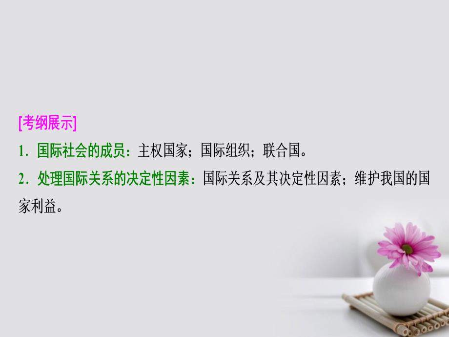 2018年高考政治总复习 第八单元 当代国际社会 课时1 走近国际社会课件 新人教版必修2_第2页