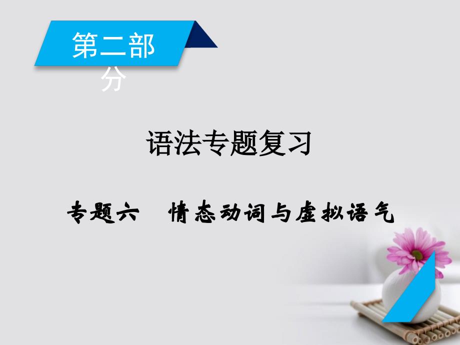 2018版高考英语一轮复习 第2部分 专题6 情态动词与虚拟语气课件_第2页