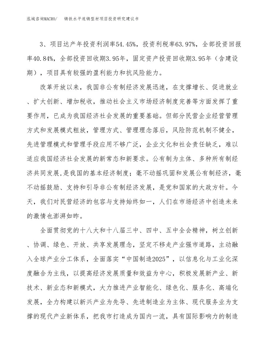 铸铁水平连铸型材项目投资研究建议书.docx_第4页