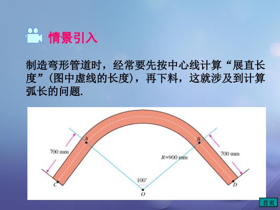 2017春九年级数学下册 2.6 弧长与扇形的面积 第1课时 弧长教学课件 （新版）湘教版_第2页