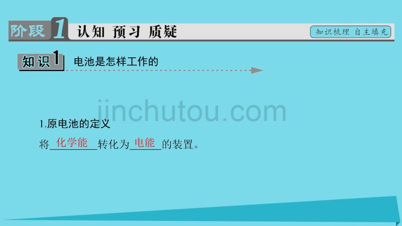 2017秋高中化学 主题3 合理利用化学能源 课题1 电池探秘课件1 鲁科版选修1_第3页