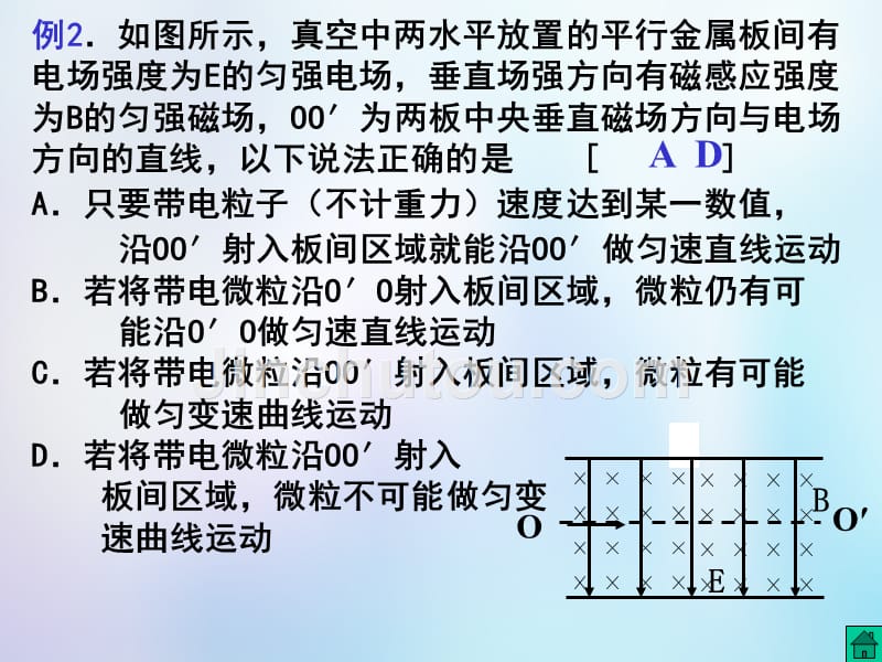 浙江省桐乡市高考物理一轮复习 带电粒子在复合场中的运动课件_第4页