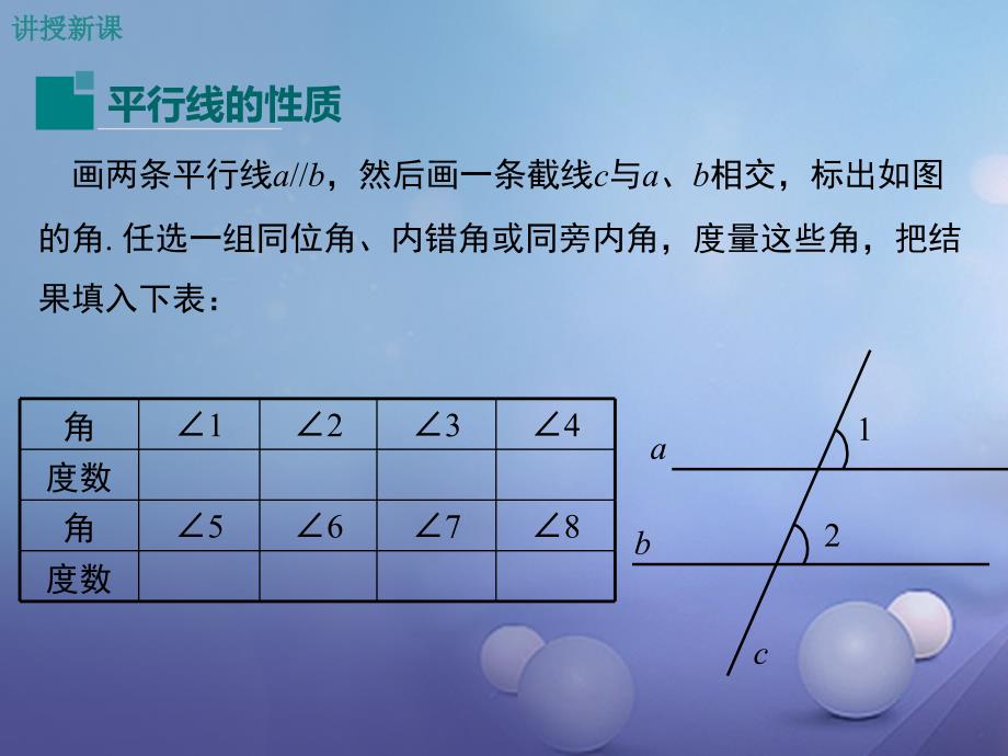 2017春七年级数学下册 10.3 平行线的性质教学课件 （新版）沪科版_第4页