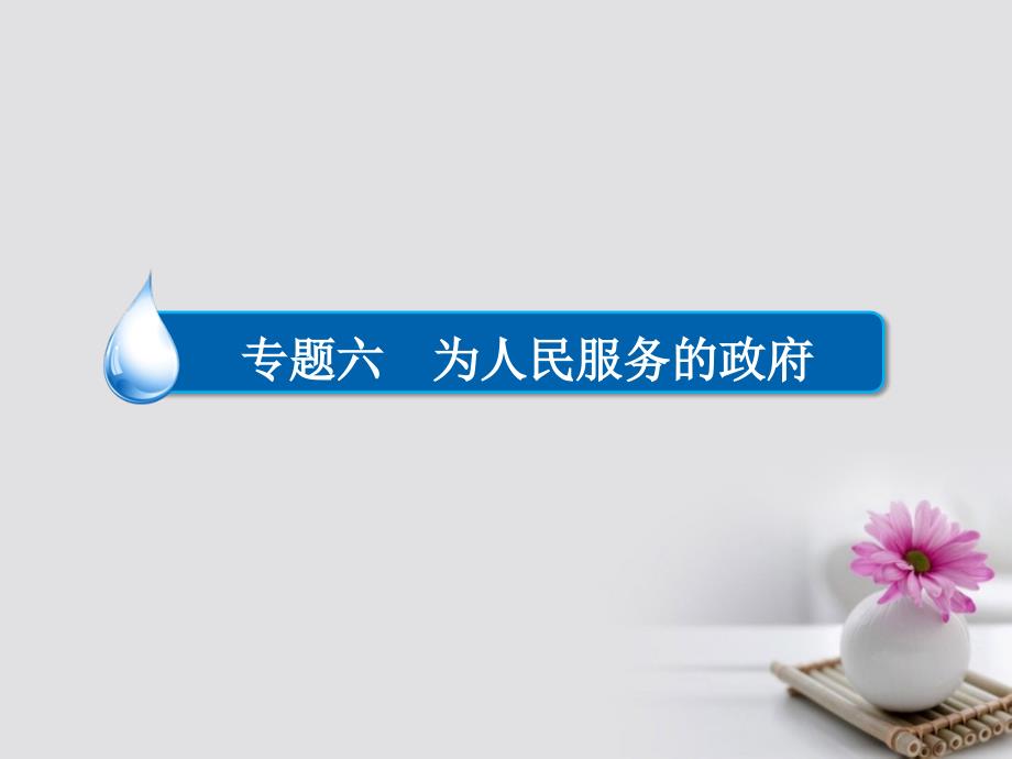 2018高考政治一轮复习 第2部分 政治生活 专题六 为人民服务的政府 考点2 政府权力的行使与监督课件_第2页