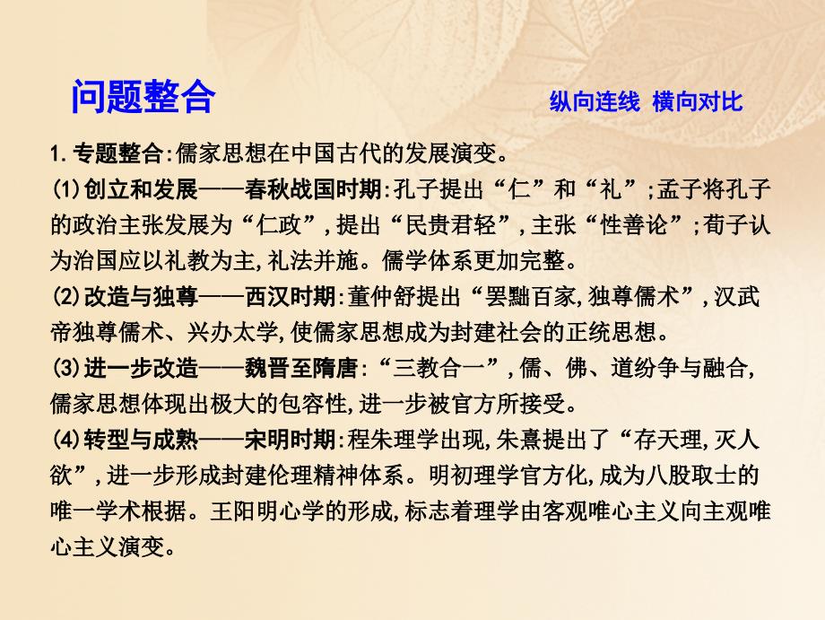 2018高考历史大一轮复习 第十一单元 中国古代的思想、科技与文艺长廊单元总结课件 岳麓版_第4页