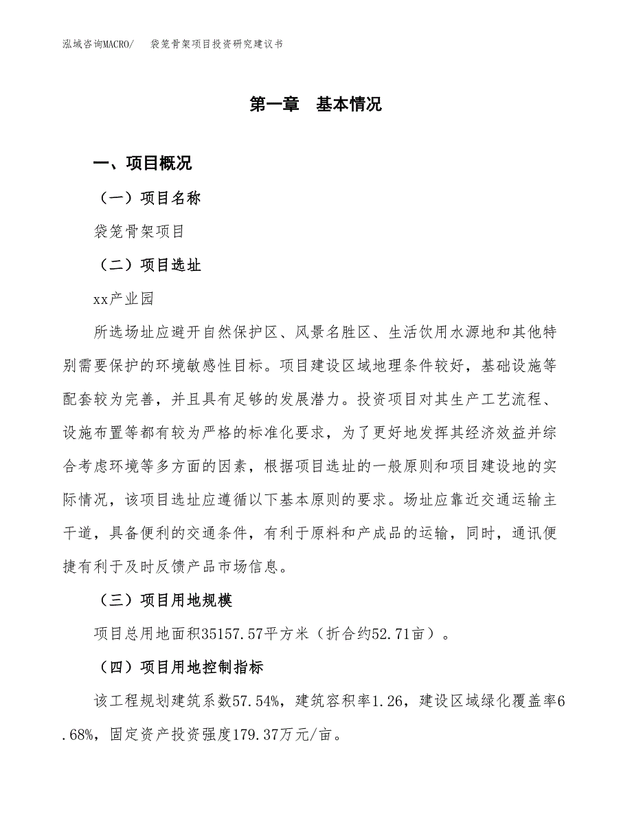 袋笼骨架项目投资研究建议书.docx_第1页