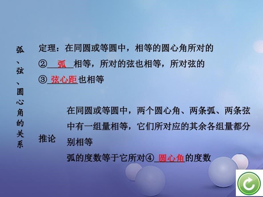 江苏省2017年中考数学 第一部分 考点研究复习 第六章 圆 第26课时 圆的基本性质课件_第5页