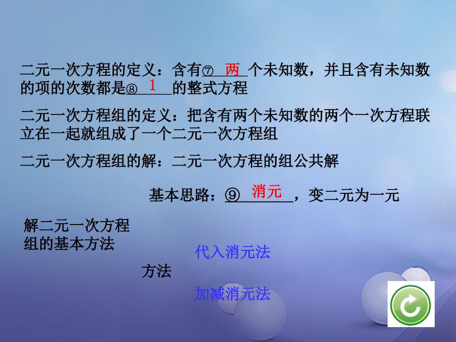 江苏省2017年中考数学 第一部分 考点研究复习 第二章 方程（组）与不等式（组）第6课时 一次方程（组）及其应用课件_第3页