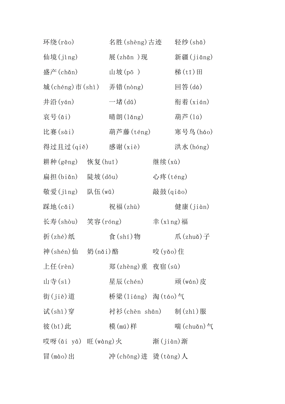 统编教材（部编版）二年级上册语文期末专项知识梳理_第2页