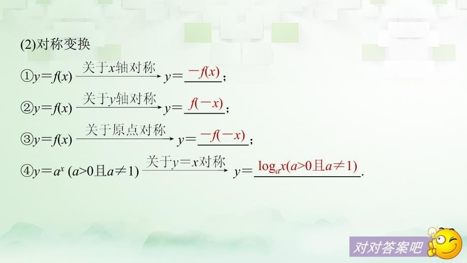 （江苏专用）2018版高考数学大一轮复习 第二章 函数概念与基本初等函数I 2.7 函数的图象课件 文 苏教版_第5页