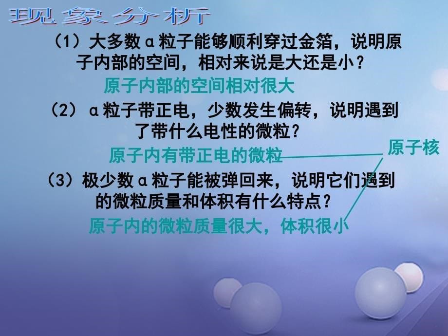 （水滴系列）九年级化学上册 2.3《原子的构成》课件 （新版）鲁教版_第5页